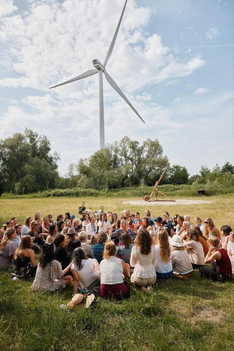 A gathering in the field at Ruigoord